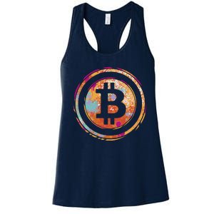 Bitcoin Retro Crypto Women's Racerback Tank