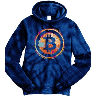 Bitcoin Retro Crypto Tie Dye Hoodie