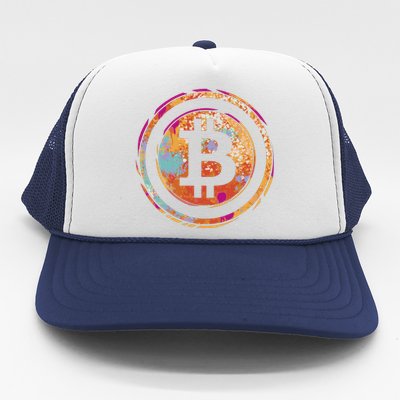 Bitcoin Retro Crypto Trucker Hat