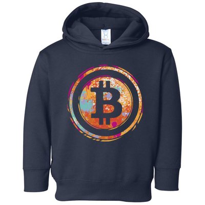 Bitcoin Retro Crypto Toddler Hoodie