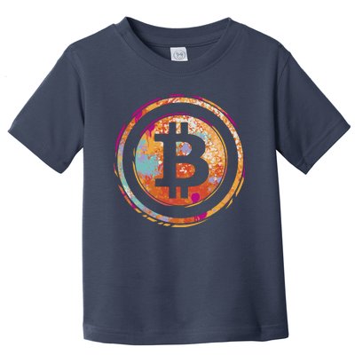 Bitcoin Retro Crypto Toddler T-Shirt