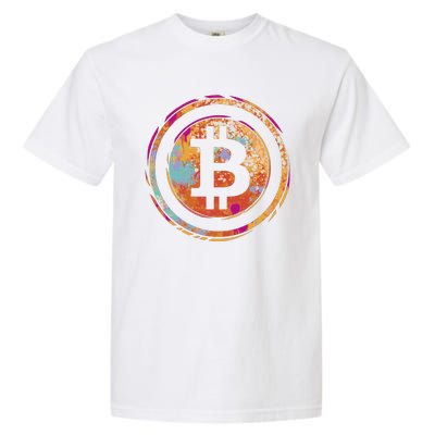 Bitcoin Retro Crypto Garment-Dyed Heavyweight T-Shirt