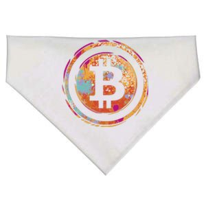 Bitcoin Retro Crypto USA-Made Doggie Bandana