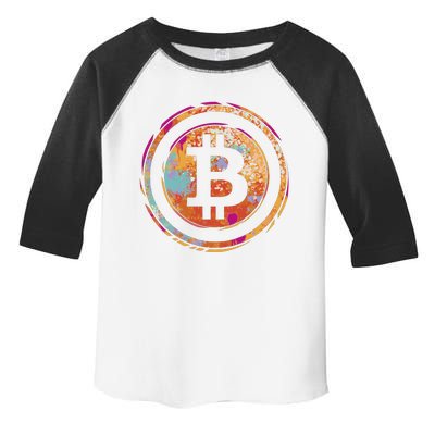 Bitcoin Retro Crypto Toddler Fine Jersey T-Shirt