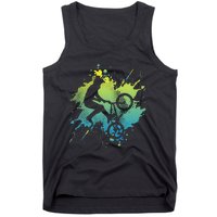 Bmx Rider Cyclist Racing Stunt Bike Bicycle Road Biking Tank Top