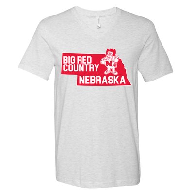 Big Red Country Nebraska V-Neck T-Shirt