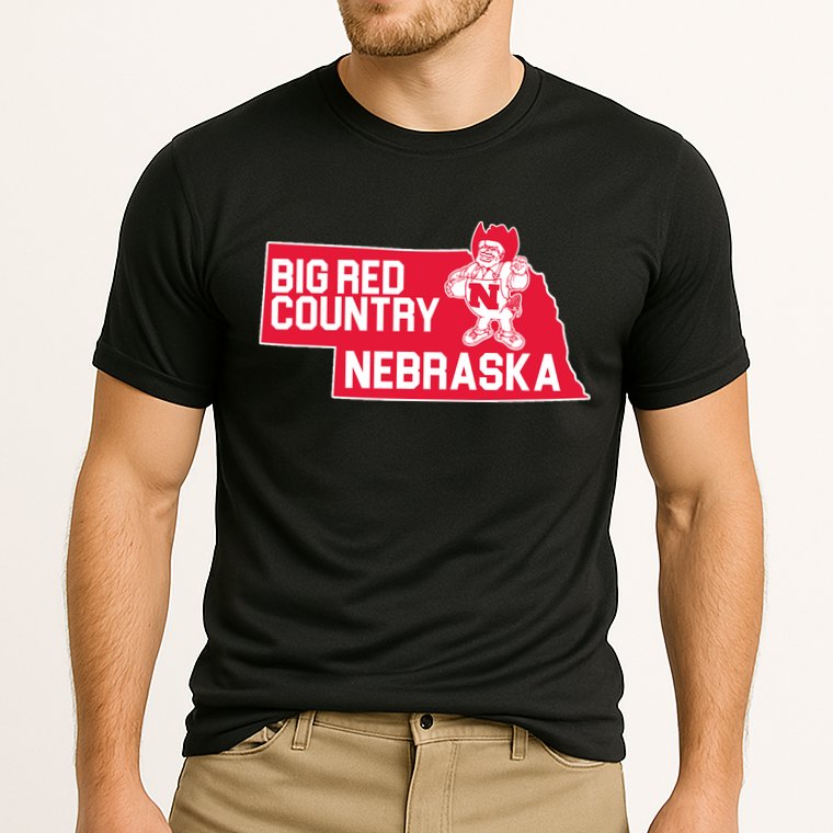 Big Red Country Nebraska Cooling Performance Crew T-Shirt