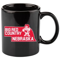 Big Red Country Nebraska 11oz C Handle Ceramic Mug