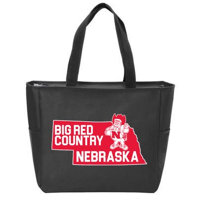Big Red Country Nebraska Zip Tote Bag