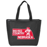 Big Red Country Nebraska Zip Tote Bag