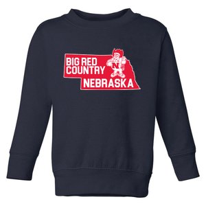 Big Red Country Nebraska Toddler Sweatshirt