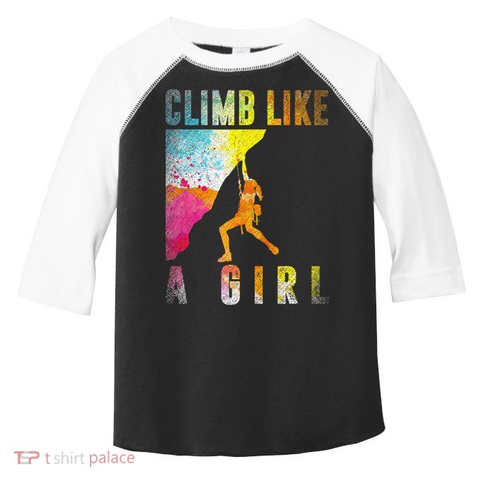 Bouldering Rock Climber Women Kids Rock Climbing Toddler Fine Jersey T-Shirt
