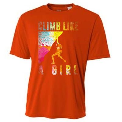 Bouldering Rock Climber Rock Climbing Cooling Performance Crew T-Shirt