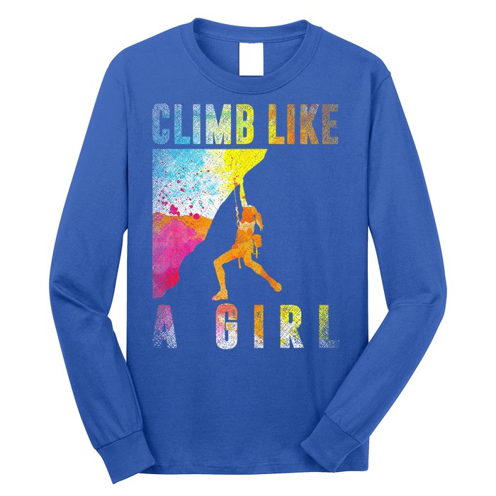 Bouldering Rock Climber Rock Climbing Long Sleeve Shirt