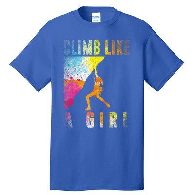 Bouldering Rock Climber Rock Climbing Tall T-Shirt