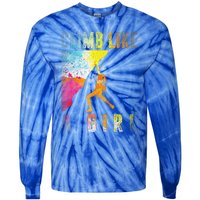 Bouldering Rock Climber Rock Climbing Tie-Dye Long Sleeve Shirt