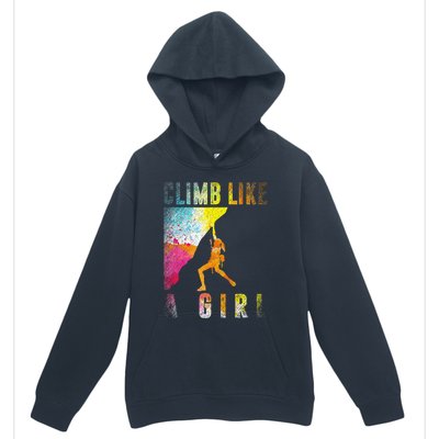 Bouldering Rock Climber Rock Climbing Urban Pullover Hoodie