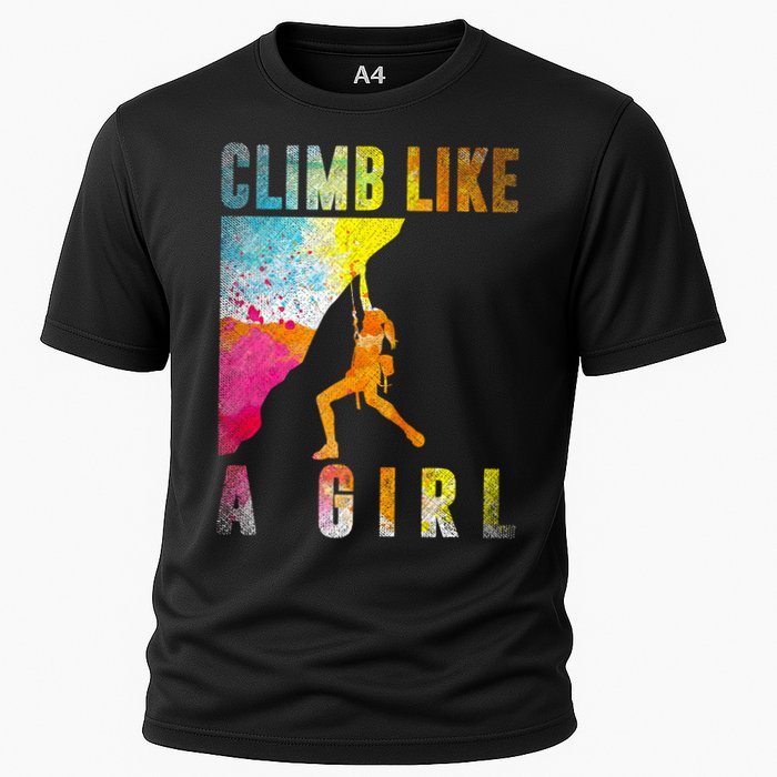 Bouldering Rock Climber   Cooling Performance Crew T-Shirt