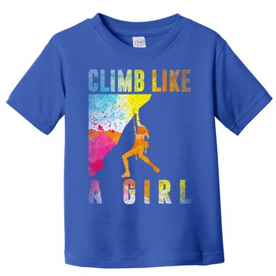 Bouldering Rock Climber   Toddler T-Shirt