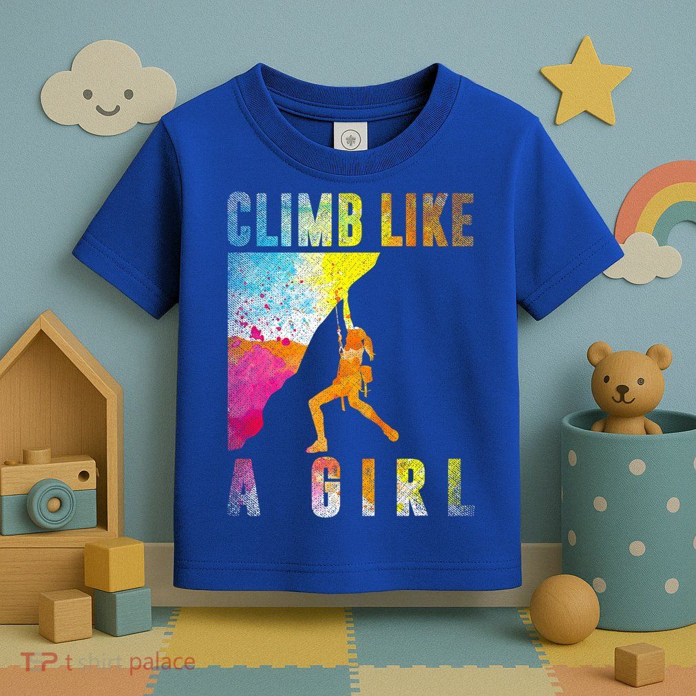Bouldering Rock Climber   Toddler T-Shirt