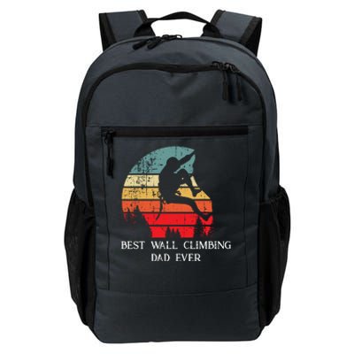 Best Rock Climbing Dad Ever Cool Son Vintage Rock Climbing Gift Daily Commute Backpack