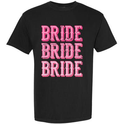 Bride Rodeo Cowgirl Bachelorette Party Wedding Garment-Dyed Heavyweight T-Shirt