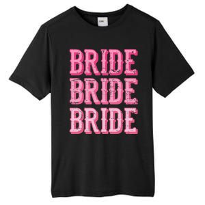 Bride Rodeo Cowgirl Bachelorette Party Wedding Tall Fusion ChromaSoft Performance T-Shirt