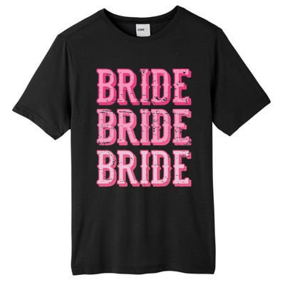 Bride Rodeo Cowgirl Bachelorette Party Wedding Tall Fusion ChromaSoft Performance T-Shirt