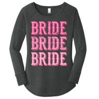 Bride Rodeo Cowgirl Bachelorette Party Wedding Women's Perfect Tri Tunic Long Sleeve Shirt