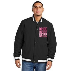 Bride Rodeo Cowgirl Bachelorette Party Wedding Insulated Varsity Jacket