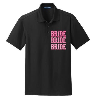 Bride Rodeo Cowgirl Bachelorette Party Wedding Dry Zone Grid Polo