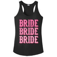 Bride Rodeo Cowgirl Bachelorette Party Wedding Ladies PosiCharge Competitor Racerback Tank