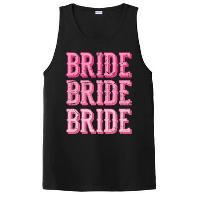 Bride Rodeo Cowgirl Bachelorette Party Wedding PosiCharge Competitor Tank