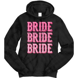 Bride Rodeo Cowgirl Bachelorette Party Wedding Tie Dye Hoodie