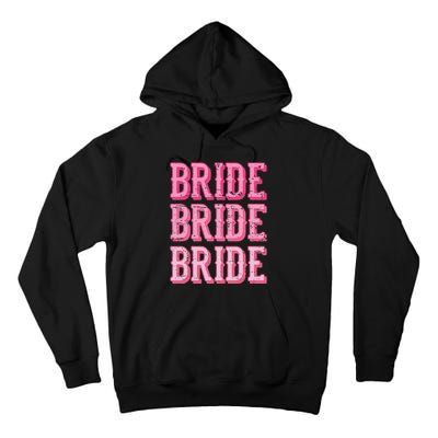 Bride Rodeo Cowgirl Bachelorette Party Wedding Tall Hoodie