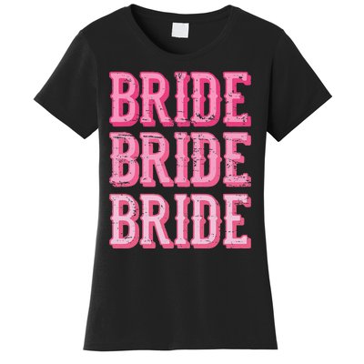 Bride Rodeo Cowgirl Bachelorette Party Wedding Women's T-Shirt