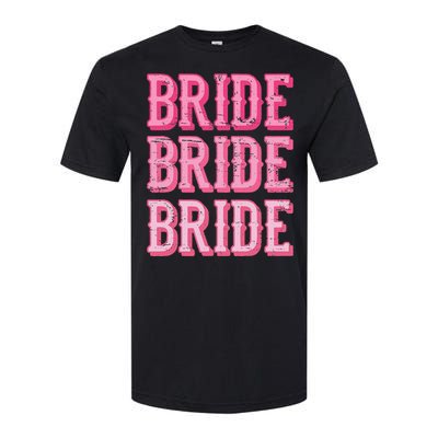 Bride Rodeo Cowgirl Bachelorette Party Wedding Softstyle CVC T-Shirt