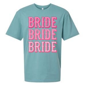 Bride Rodeo Cowgirl Bachelorette Party Wedding Sueded Cloud Jersey T-Shirt