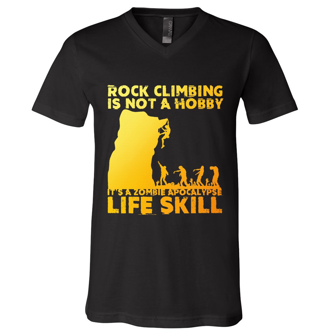 Best Rock Climbing Art For Rock Climber Bouldering V-Neck T-Shirt