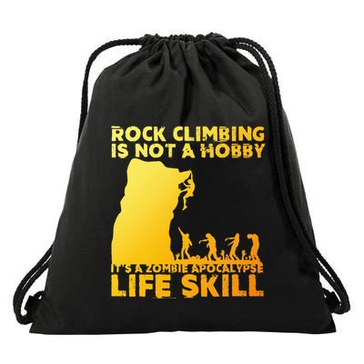 Best Rock Climbing Art For Rock Climber Bouldering Drawstring Bag