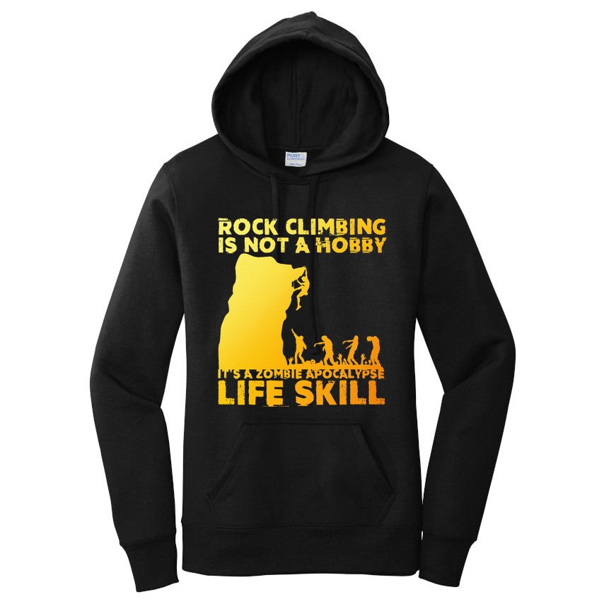 Best Rock Climbing Art For Rock Climber Bouldering Women's Pullover Hoodie