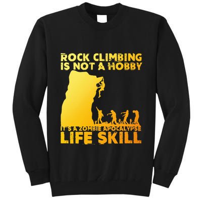 Best Rock Climbing Art For Rock Climber Bouldering Tall Sweatshirt