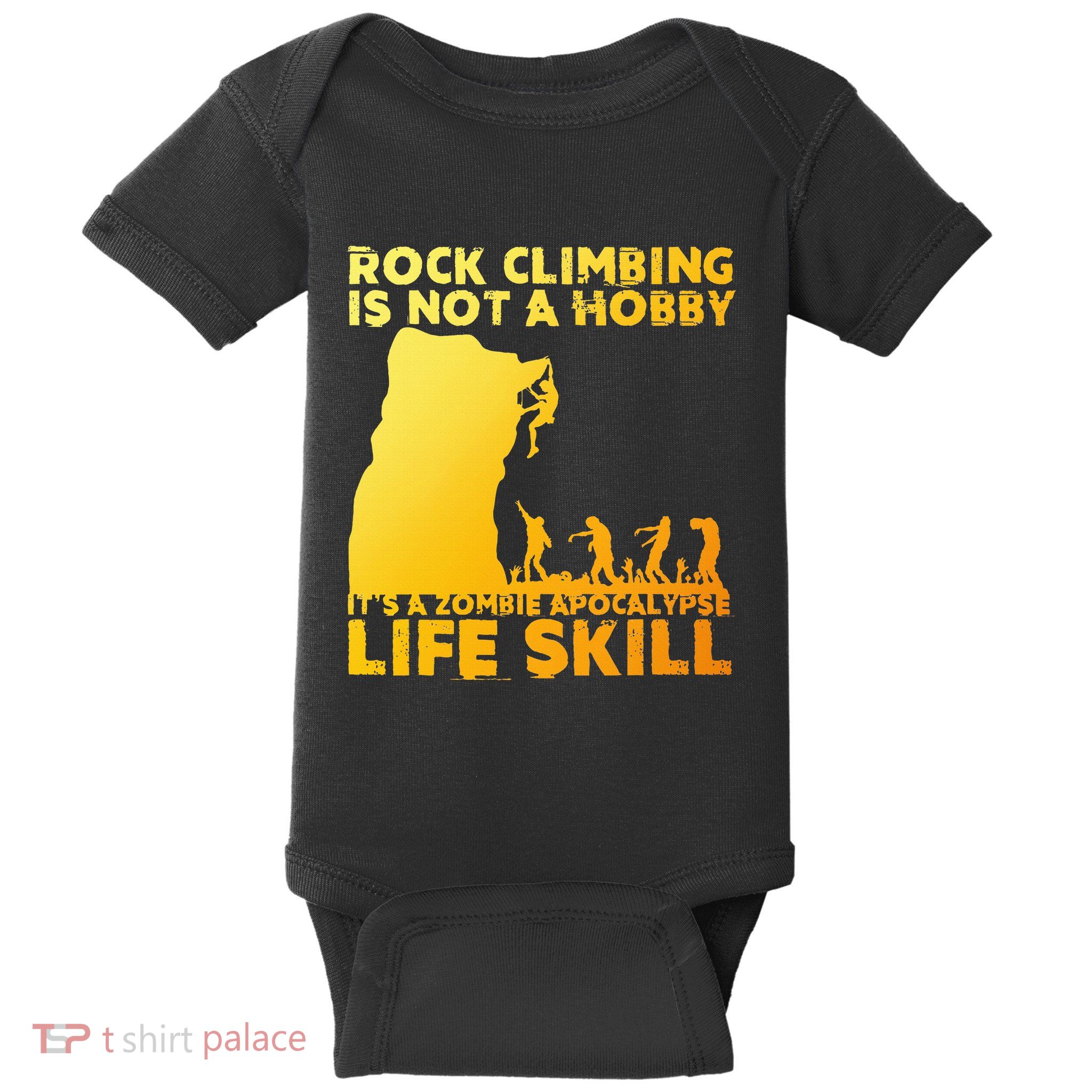 Best Rock Climbing Art For Rock Climber Bouldering Baby Bodysuit