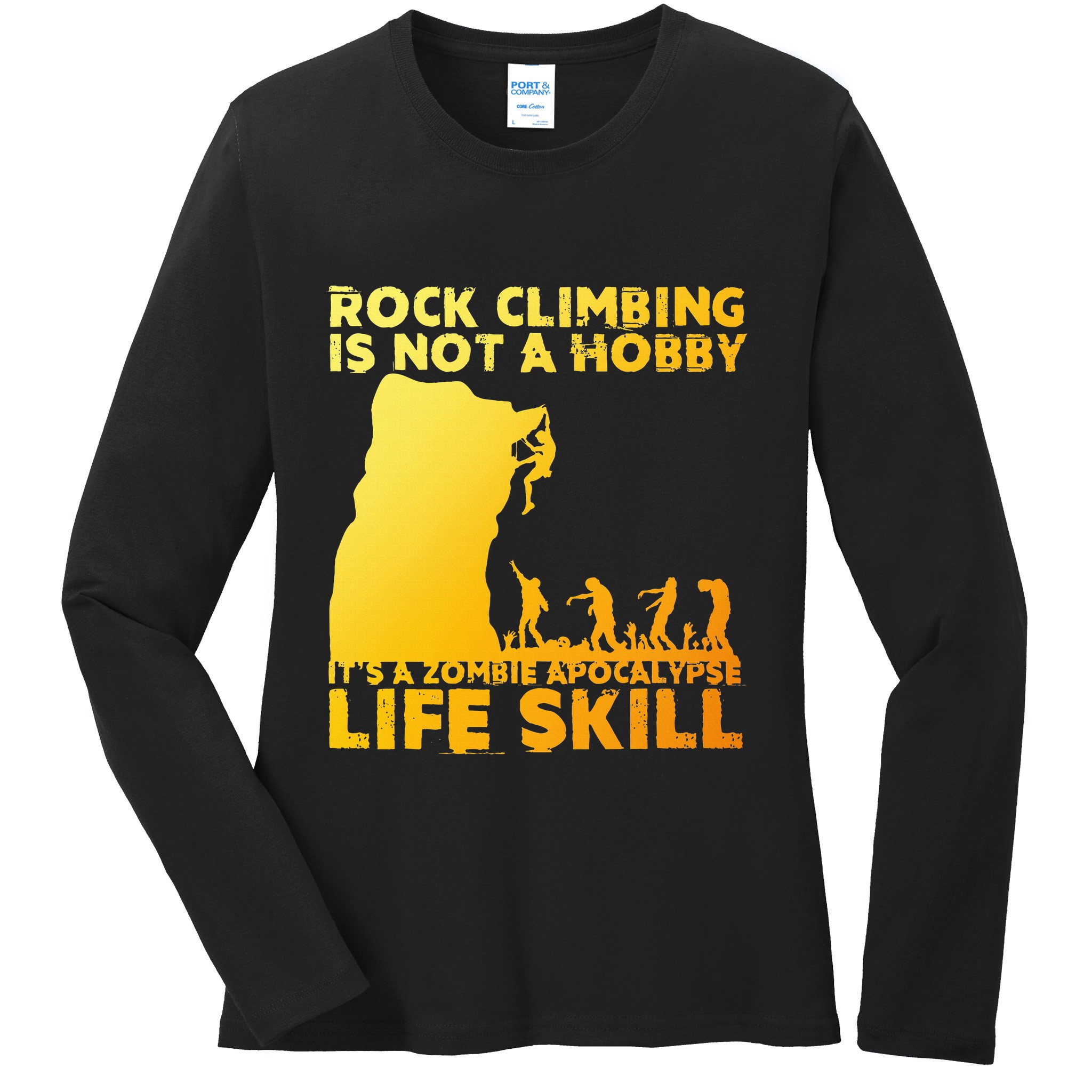 Best Rock Climbing Art For Rock Climber Bouldering Ladies Long Sleeve Shirt