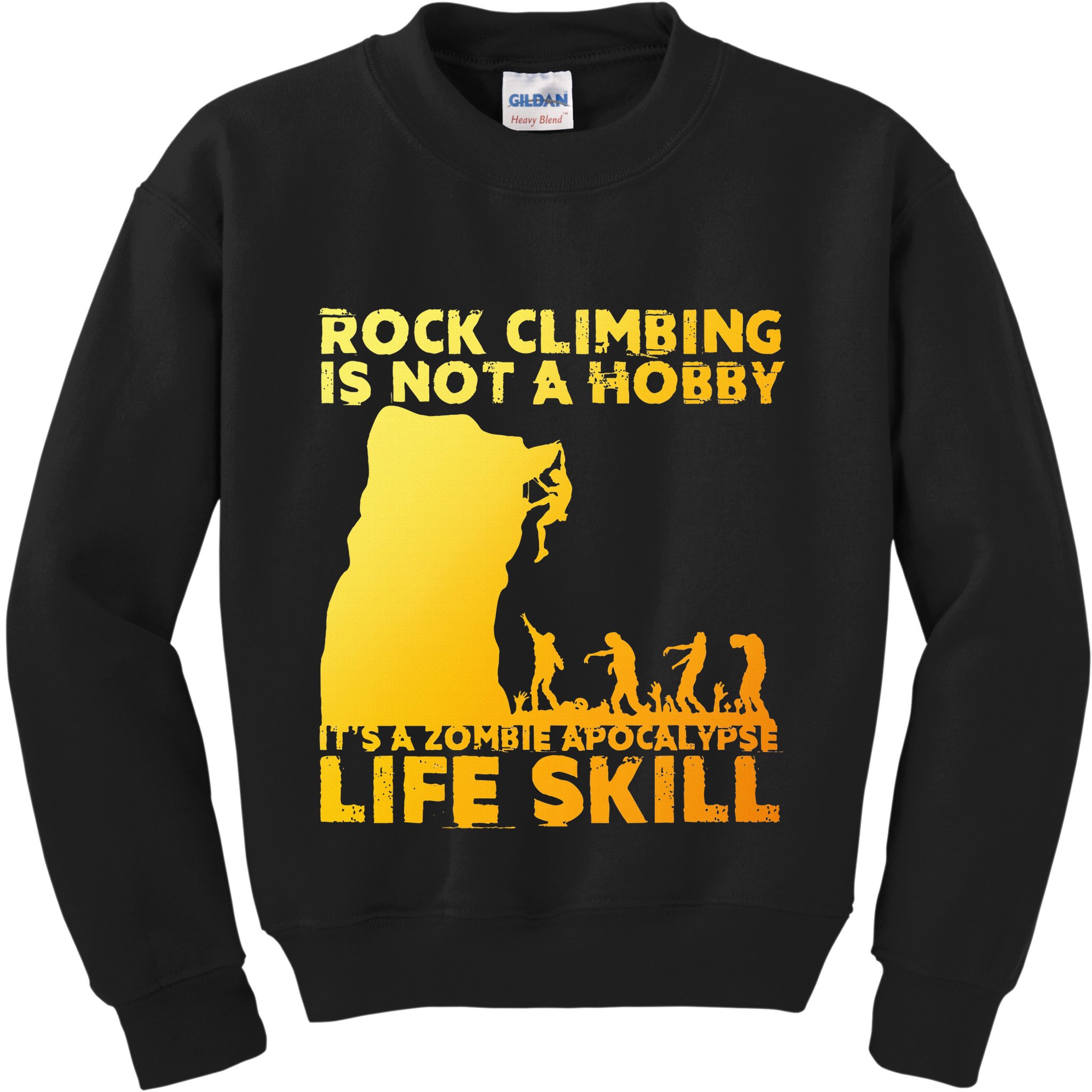 Best Rock Climbing Art For Rock Climber Bouldering Kids Sweatshirt