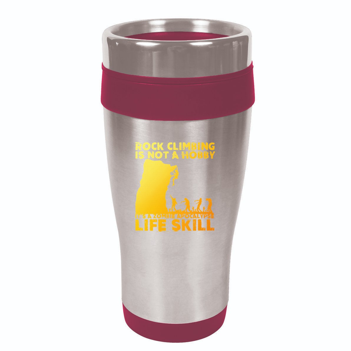 Best Rock Climbing Art For Rock Climber Bouldering 16oz Travel Tumbler