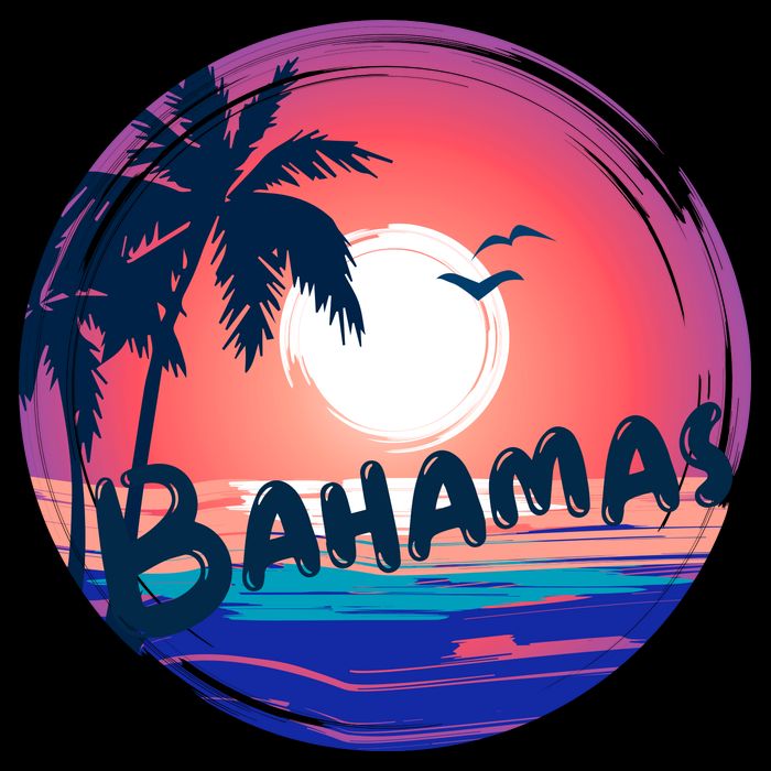 Bahamas Retro Circle City Backpack