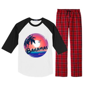 Bahamas Retro Circle Raglan Sleeve Pajama Set