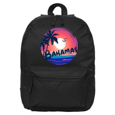 Bahamas Retro Circle 16 in Basic Backpack
