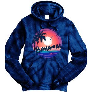 Bahamas Retro Circle Tie Dye Hoodie